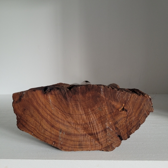 Vintage Mid-Century Large Carved Ironwood Saguaro Cactus with Bird of Prey/Hawk - Picture 9 of 16